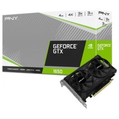 PNY GeForce GTX1650 Dual Fan 4GB GDDR6 128Bit DX12 Ekran Kartı VCG16504D6DFPPB
