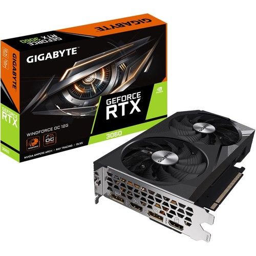 Gıgabyte GV-N3060WF2OC-12GD 3060 12GB Wındforce Oc Gddr6 192BIT Lhr Ekran Kartı