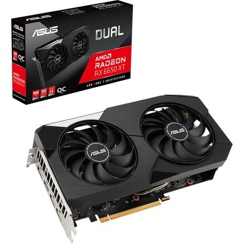 ASUS RADEON RX 6650 XT DUAL-RX6650XT-O8G 8GB GDDR6 128bit  OC HDMI 3xDP EKRAN KARTI