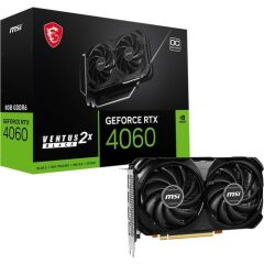 MSI VGA GEFORCE RTX 4060 VENTUS 2X BLACK 8G OC RTX4060 8GB GDDR6 128B DX12 PCIE 4.0 X8 (3XDP 1XHDMI)