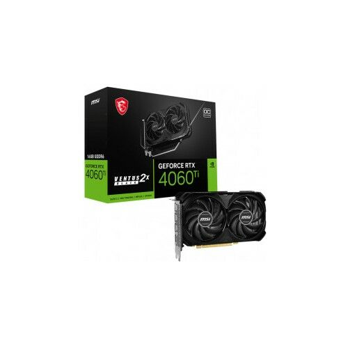 MSI RTX 4060 TI Ventus 2X Black 16G OC 128 Bit GDDR6 16 GB Ekran Kart