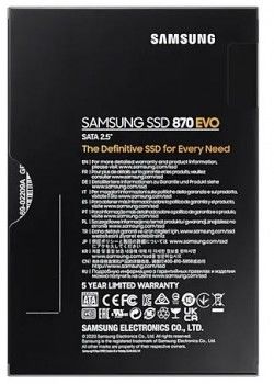 500GB SAMSUNG 870 560/530MB/s EVO MZ-77E500BW SSD