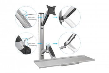 DIGITUS DA-90354 MONİTÖR VE KLAVYE STANDI (DUVARA MONTE)