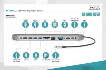DIGITUS DA-70888 USB TYPE-C DOCKING STATION
