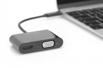 Digitus DA-70858 VGA/HDMI to USB-C ÇEVİRİCİ