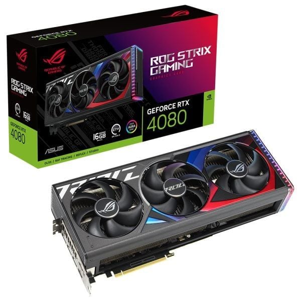 ASUS GEFORCE ROG RTX 4080 16GB 256bit GDDR6X 2535MHz 2xHDMI 3xDP RGB (ROG-STRIX-RTX4080-16G-GAMING) DLSS3 EKRAN KARTI