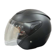SWAY SW 733 Mat Siyah Yarım Kask