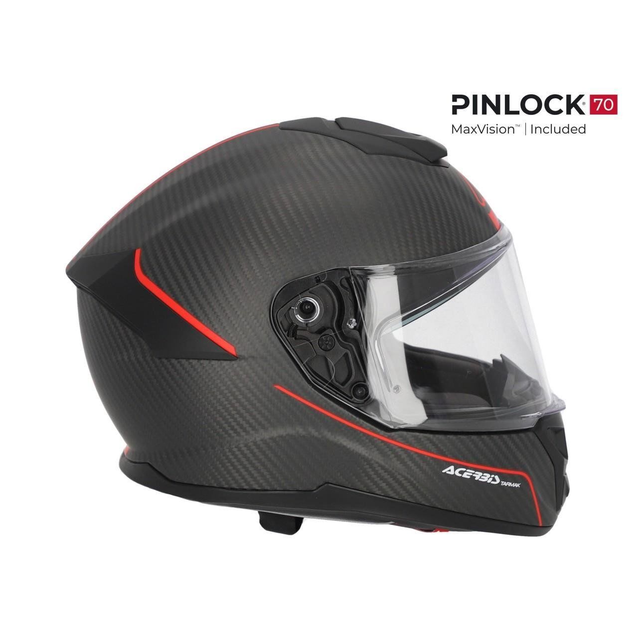 ACERBİS TARMAK CARBON 22-06 KASK SİYAH KIRMIZI