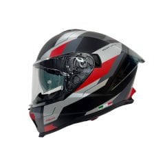 Sway SW 865 Titan Black White Red Kask