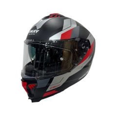 Sway SW 865 Titan Black White Red Kask