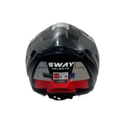 Sway SW 865 Titan Black White Red Kask