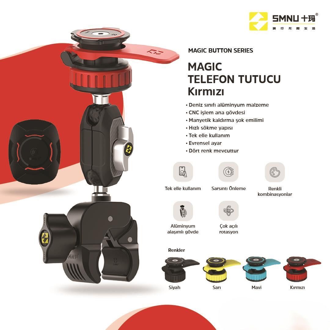 SMNU MAGIC TELEFON TUTUCU Kırmızı