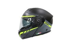 SWAY SW 917 STARS Matt Black Blue Çene Açılır Kask
