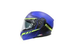 SWAY SW 917 STARS Matt Blue Black Çene Açılır Kask