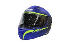 SWAY SW 917 STARS Matt Blue Black Çene Açılır Kask