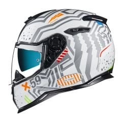 NEXX SX.100 ENIGMA BEYAZ-GRİ KASK
