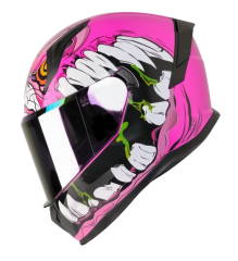 Mts M 910 LADY Horus Lady Tam Pembe Kask (renkli Vizör)