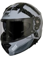 Mts M 966 V2  Çene Açılır Kask Grey Gözlüklü
