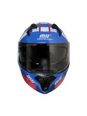 Mts M 966 V2  Çene Açılır Kask Blue Gözlüklü