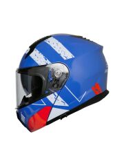Mts M 966 V2  Çene Açılır Kask Blue Gözlüklü