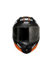 Mts M 966 V2  Çene Açılır Kask Orenge Gözlüklü