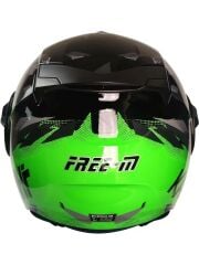 Freem FR665 Green Yarım Kask  Siyah Vizör