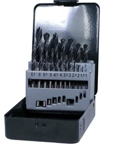 1mm-10mm/ 19 PCS MATKAP UCU SETİ MATKAP TAKIMI  İÇERİĞİ 1-1,5-2-2,5-3-3,5-4-4,5-5-5,5-6-6,5-7-7,5-8-8,5-9-9,5-10