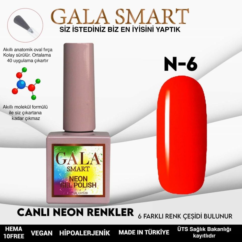 GALA SMART NEON KALICI OJE 10 ml N6