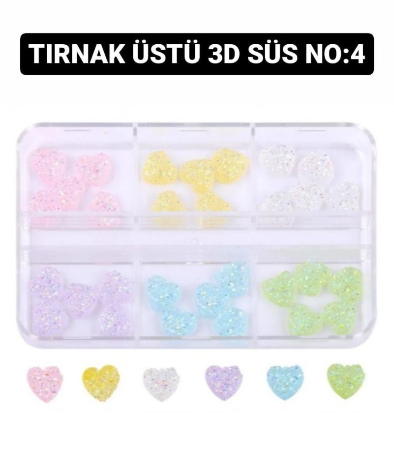 TIRNAK ÜSTÜ 3D ÇARM SÜS NO:4