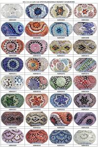 Mozaik Masaüstü Mumluk - Mor Pembe