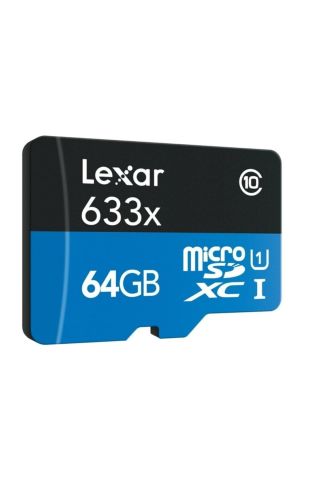 Lexar High Performance 633X 64 GB MicroSDXC Class 10 V30 UHS-I Hafıza Kartı + Adaptör