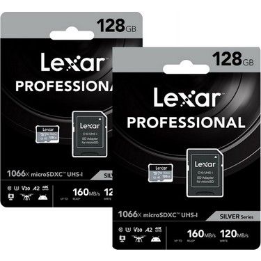 LEXAR 128GB High-Performance 1066x microSDXC™ UHS-I, 160MB/s okuma 120MB/s yazma C10 A2 V30 U3 Hafıza Kartı