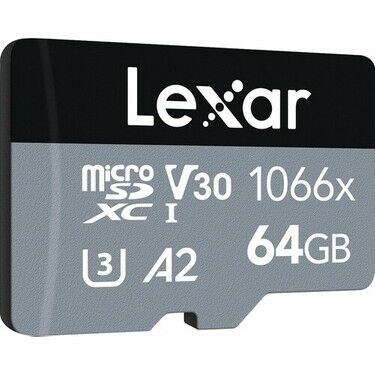 Lexar 64GB High-Performance 1066x microSDXC 160MB/s read 70MB/s write C10 A2 V30 U3