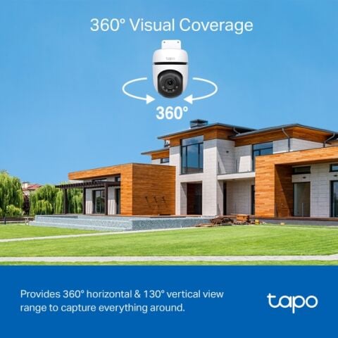 Tp-Link Tapo C510W 2K Dış Mekan Yatay/Dikey 512GB Hafıza Destekli Wi-Fi Güvenlik Kamerası