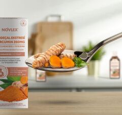 Novlex® Zerdeçal - Curcumin (Turmeric) ve Piperin Ekstraktı (Ekstresi) İçeren Sıvı Takviye Edici Gıda 250 ml