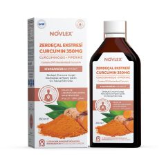 Novlex® Zerdeçal - Curcumin (Turmeric) ve Piperin Ekstraktı (Ekstresi) İçeren Sıvı Takviye Edici Gıda 250 ml