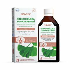 Novlex® Ginkgo Biloba (Mabet Ağacı) ve Piperin Ekstraktı (Ekstresi) İçeren Sıvı Takviye Edici Gıda 250 ml