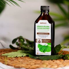 Novlex® Ginkgo Biloba (Mabet Ağacı) ve Piperin Ekstraktı (Ekstresi) İçeren Sıvı Takviye Edici Gıda 250 ml