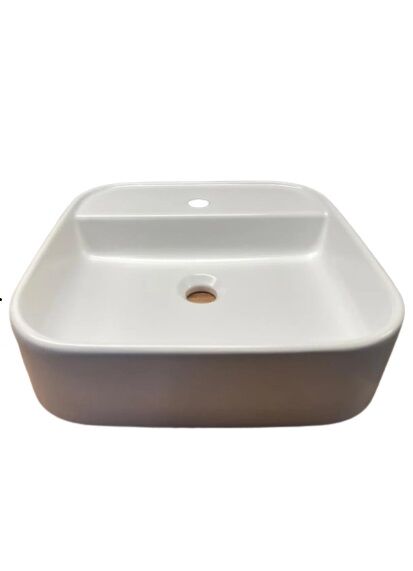 NO28MUL012100 - GÜRAL VİT 42x42 Nova Mat Beyaz Mobilya Üstü Lavabo