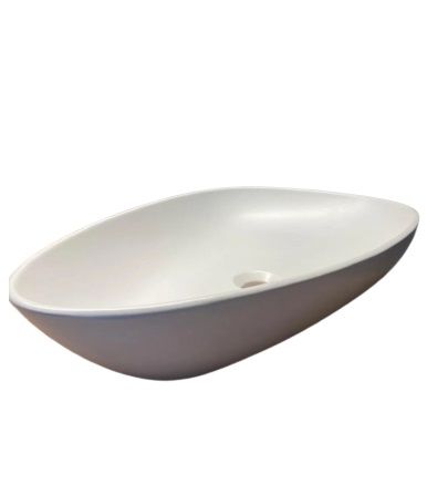 TP20MUL00 - GÜRAL VİT Mat Beyaz Badem 37x59 Cm Lavabo