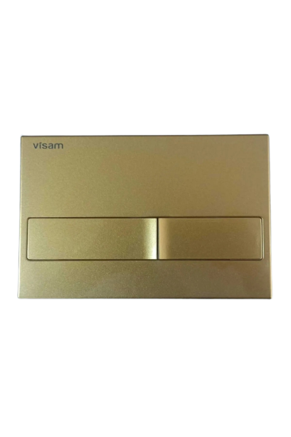 226-005 - Visam Karina Altın Sarısı Gömme Rezervuar Kumanda Paneli (buton) Altın Sarısı Boyalı Parlak Gold KARİNA GOLD 226-005