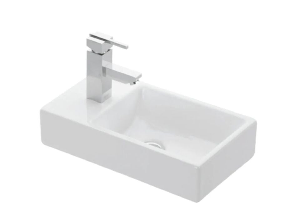 4759 - LAPİNO Esvit Minos Sol Delikli Dolap Uyumlu Lavabo 22*40 Cm Beyaz
