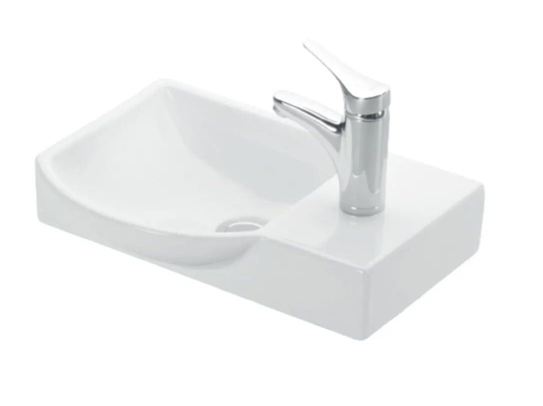 LHN4079 - LAPİNO Esvit Litos Sağ Delikli Dolap Uyumlu Lavabo 32*45 Cm Beyaz