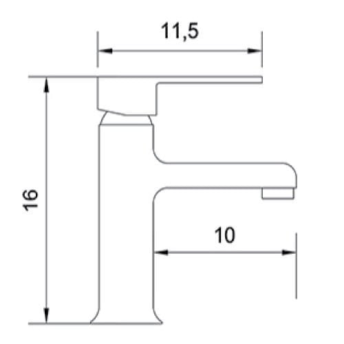 BS200 - PİERRE CARDİN Boston Lavabo Armatürü Gold