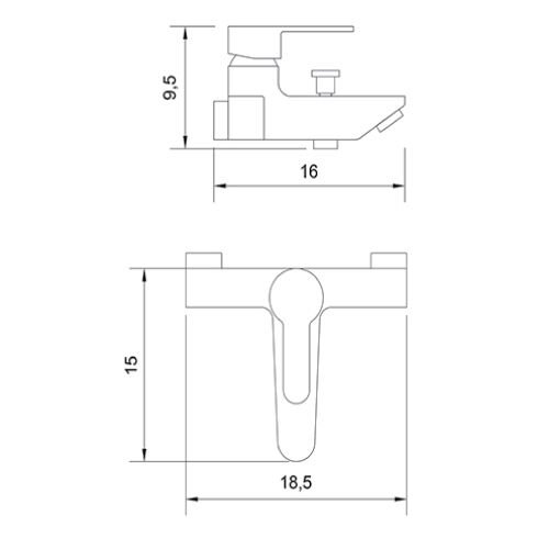 LS100 - PİERRE CARDİN Lisbon Banyo Armatürü