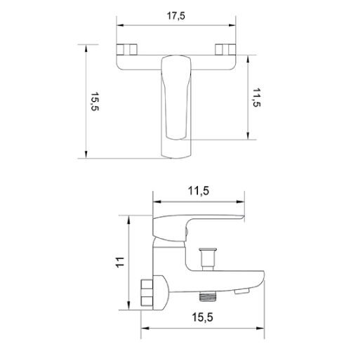 RO100 - PİERRE CARDİN Rome Banyo Armatürü
