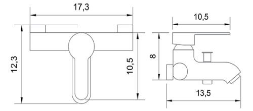 AN100 - PİERRE CARDİN Ankara Banyo Armatürü