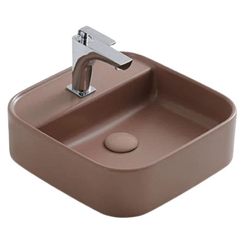 NO28MUL017100 - MOBİLYA ÜSTÜ LAV 42*42 MAT KAHVE NOVA GÜRALVİT