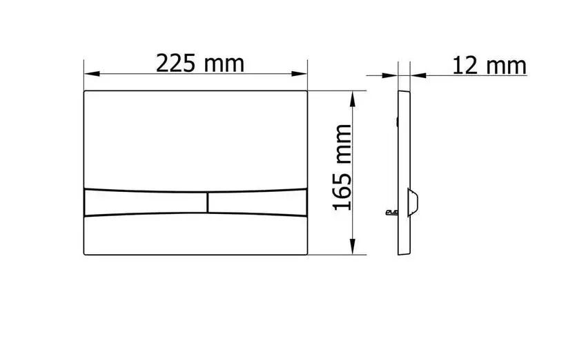 229-001 - VİSAM Mia Kumanda Paneli Mat Krom