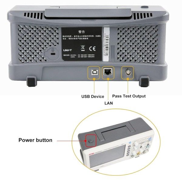 Unit UTD 2102CEX+ 100MHz Çift Kanal Dijital Osiloskop